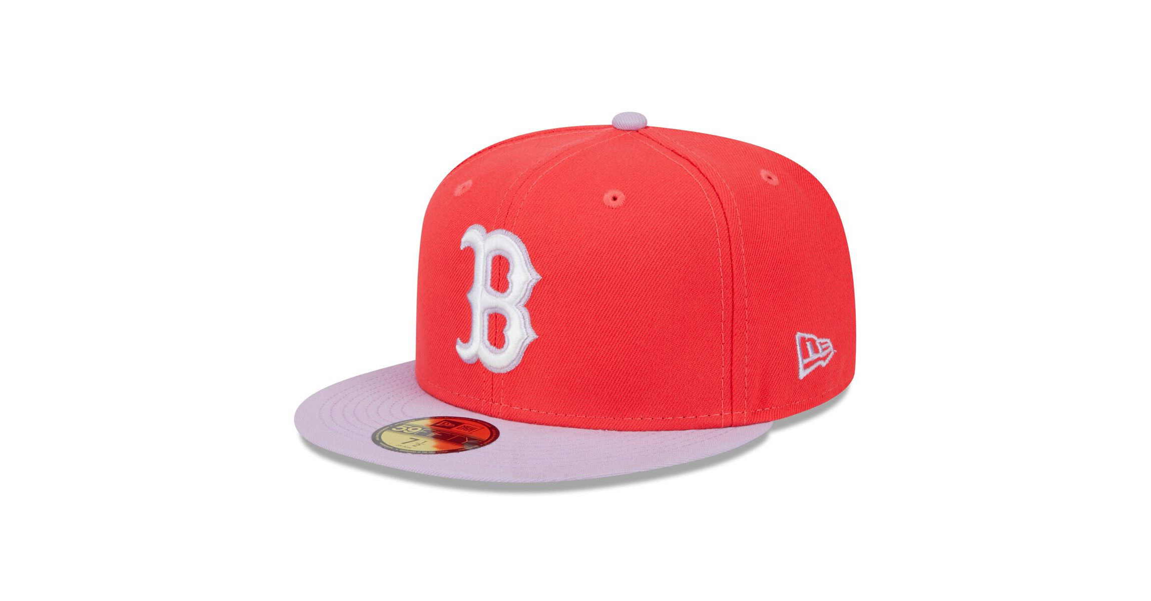 Boston Red Sox MLB Red/Lavender Boston Sox Spring Color Two-Tone 59FIFTY Fitted Hat