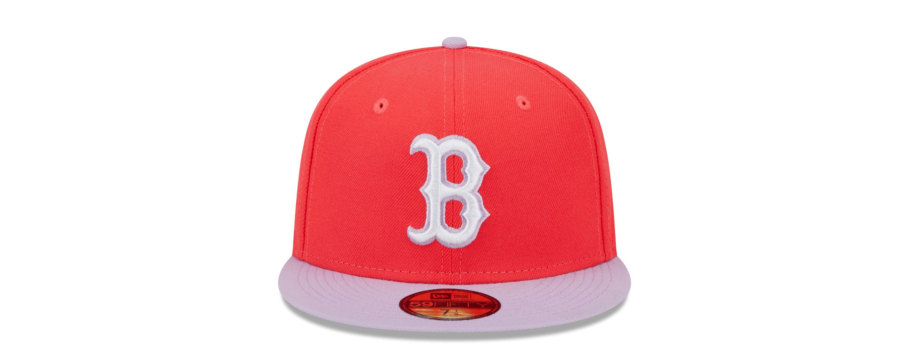 Boston Red Sox MLB Red/Lavender Boston Sox Spring Color Two-Tone 59FIFTY Fitted Hat