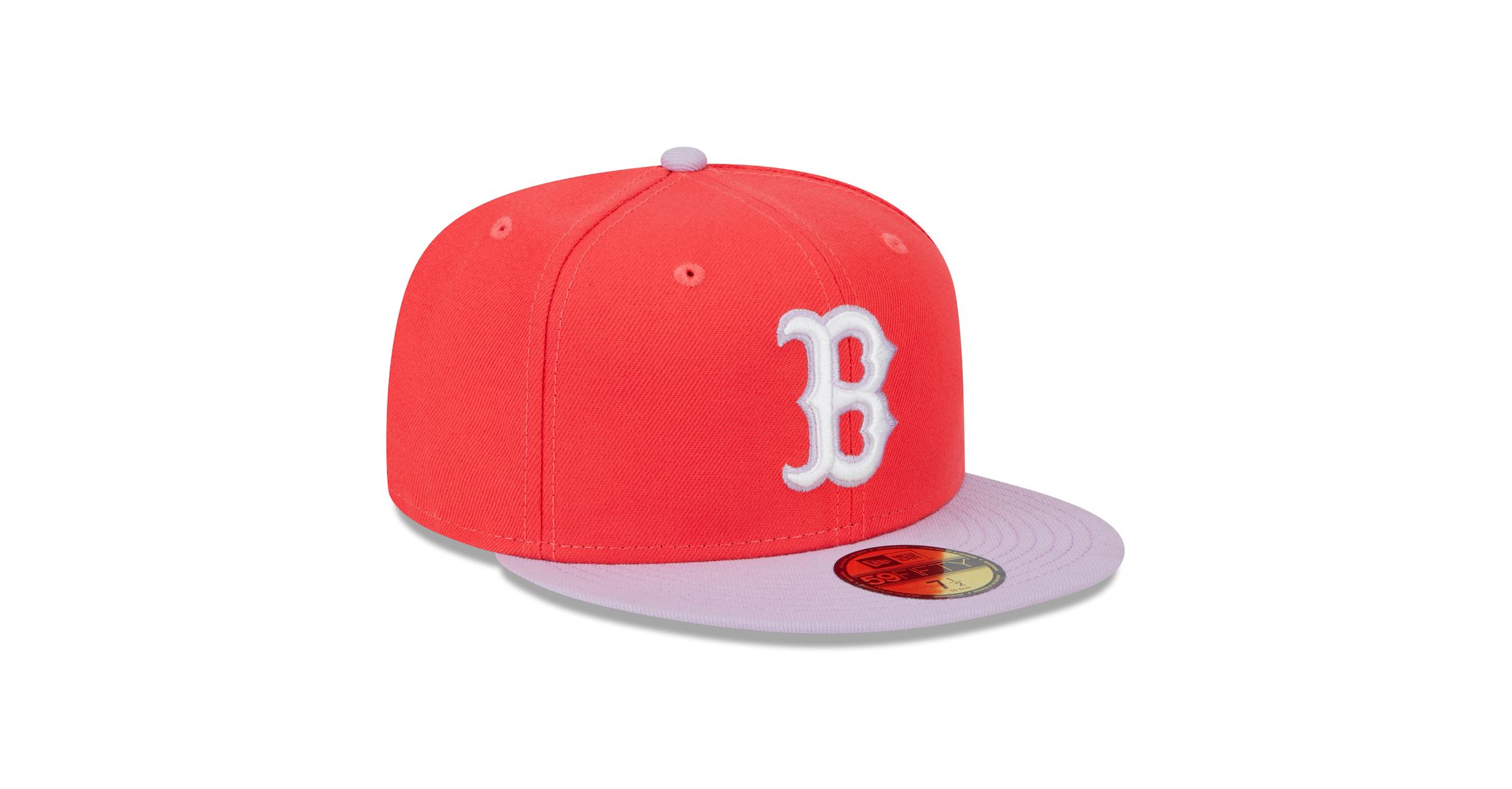 Boston Red Sox MLB Red/Lavender Boston Sox Spring Color Two-Tone 59FIFTY Fitted Hat