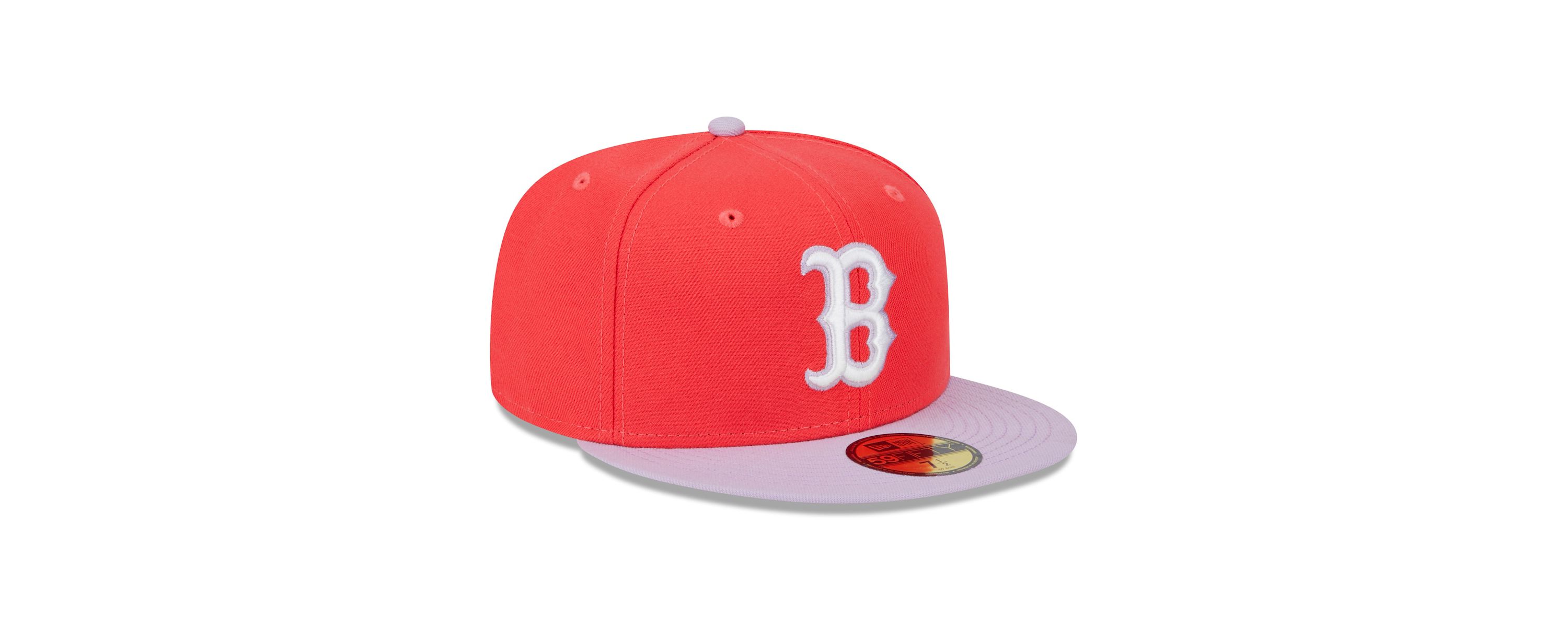 Boston Red Sox MLB Red/Lavender Boston Sox Spring Color Two-Tone 59FIFTY Fitted Hat