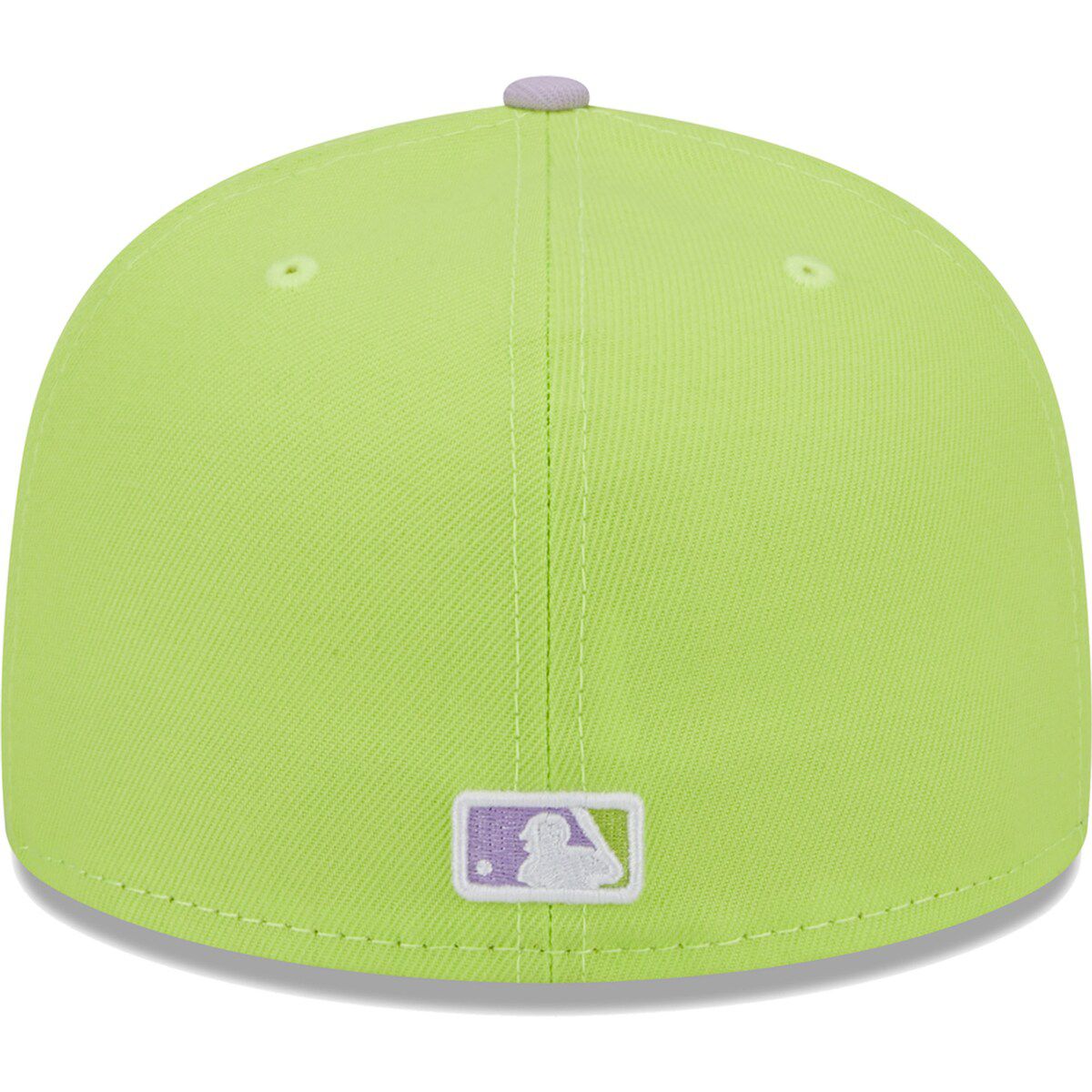 MLB Neon Green/Lavender Los Angeles Dodgers Spring Color Two-Tone 59FIFTY Fitted Hat