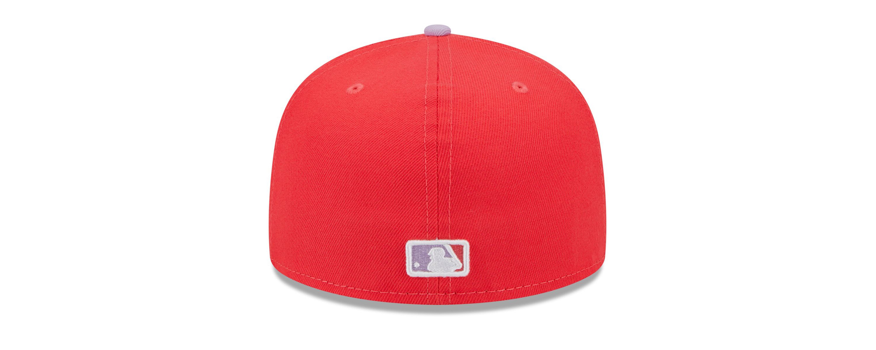 MLB Red/Lavender Los Angeles Dodgers Spring Color Two-Tone 59FIFTY Fitted Hat