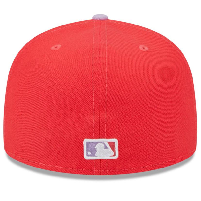 MLB Red/Lavender New York Yankees Spring Color Two-Tone 59FIFTY Fitted Hat