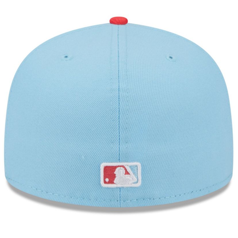 MLB Light Blue/Red New York Yankees Spring Color Two-Tone 59FIFTY Fitted Hat