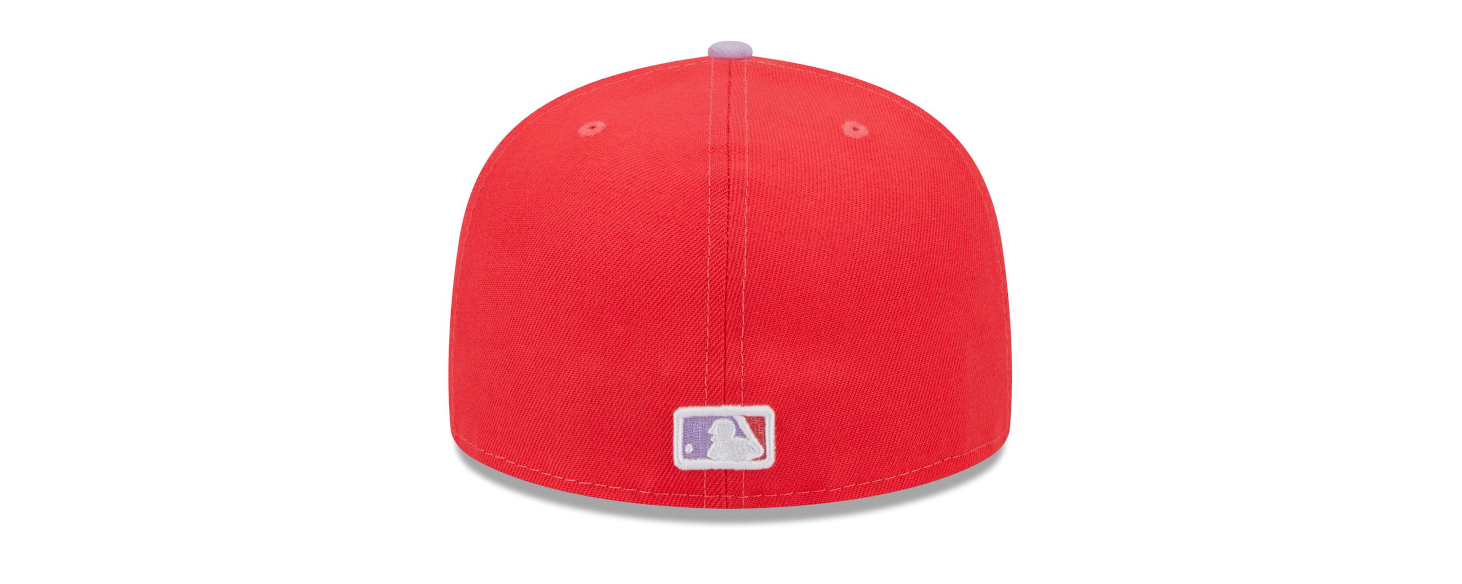 Oakland Athletics MLB Red/Lavender Athletics Spring Color Two-Tone 59FIFTY Fitted Hat
