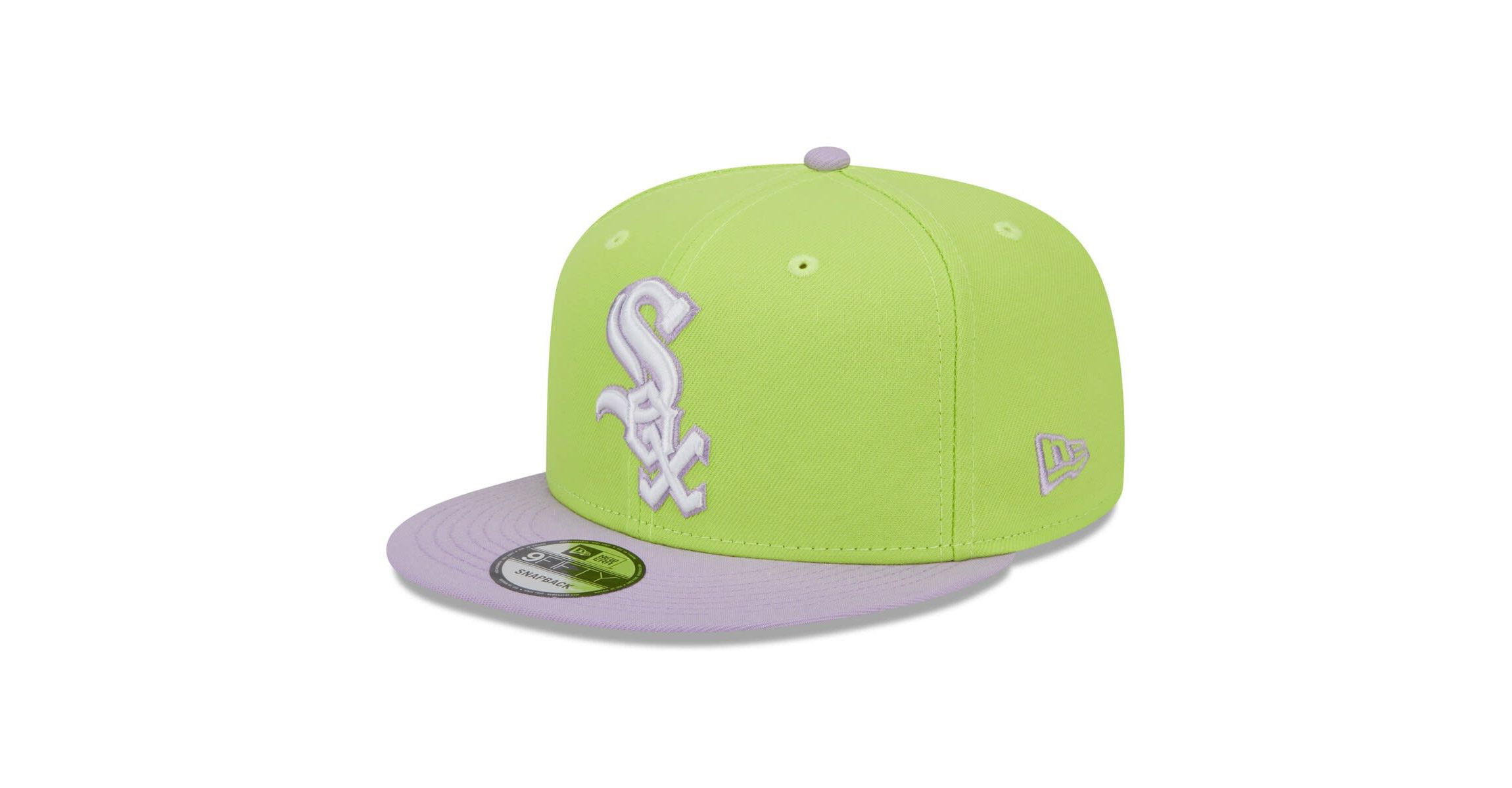 Chicago White Sox MLB Neon Green/Purple Chicago Sox Spring Basic Two-Tone 9FIFTY Snapback Hat