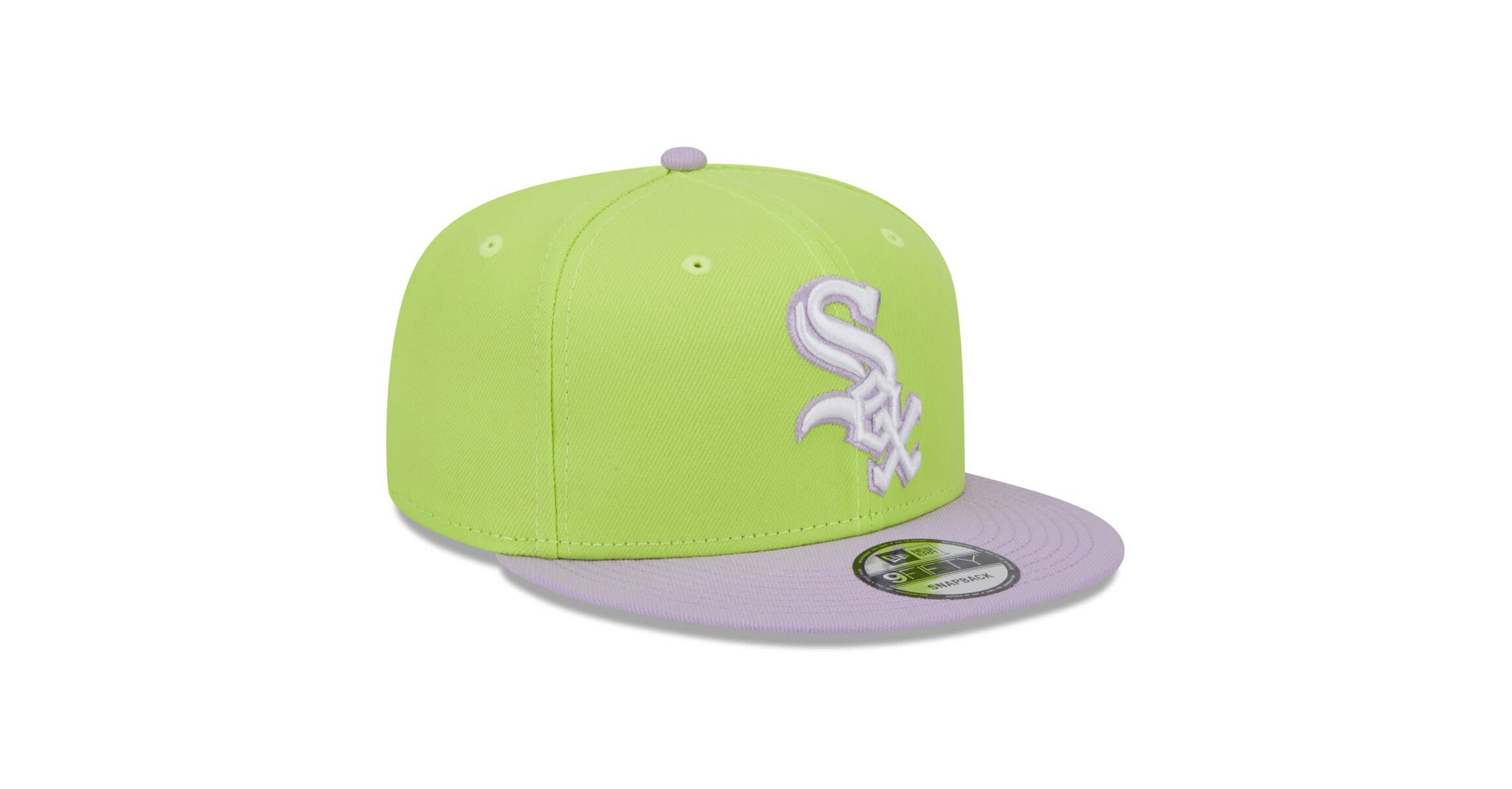 Chicago White Sox MLB Neon Green/Purple Chicago Sox Spring Basic Two-Tone 9FIFTY Snapback Hat