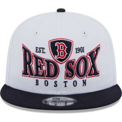 Boston Red Sox MLB White/Navy Boston Sox Crest 9FIFTY Snapback Hat