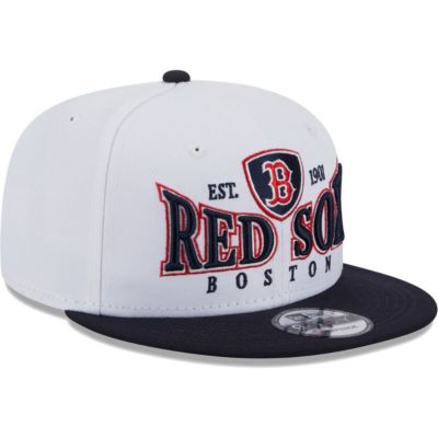 Boston Red Sox MLB White/Navy Boston Sox Crest 9FIFTY Snapback Hat