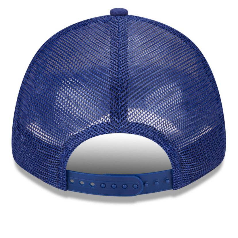 MLB White/Royal Los Angeles Dodgers Team Stripe Trucker 9FORTY Snapback Hat