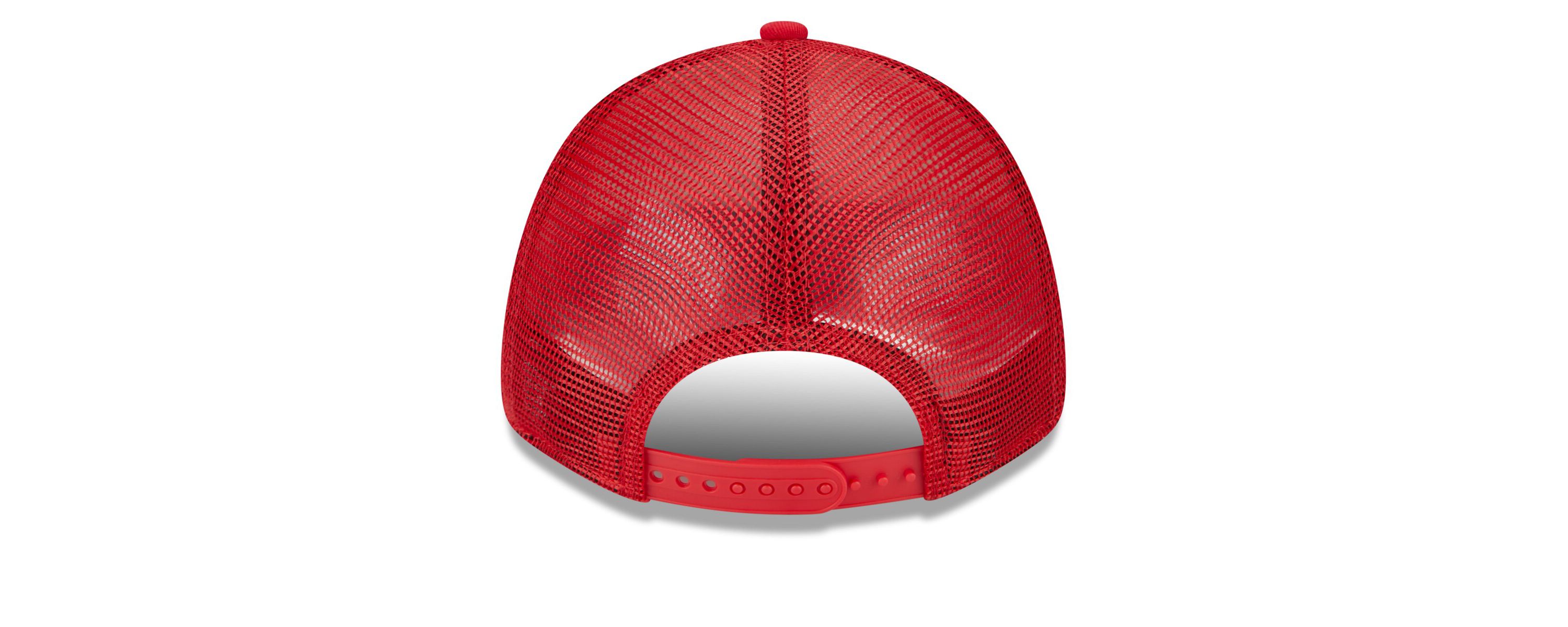 MLB White/Red St. Louis Cardinals Team Stripe Trucker 9FORTY Snapback Hat