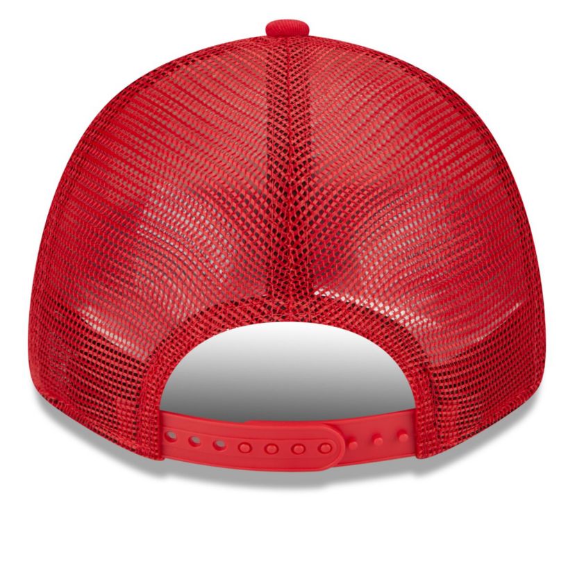 MLB White/Red St. Louis Cardinals Team Stripe Trucker 9FORTY Snapback Hat