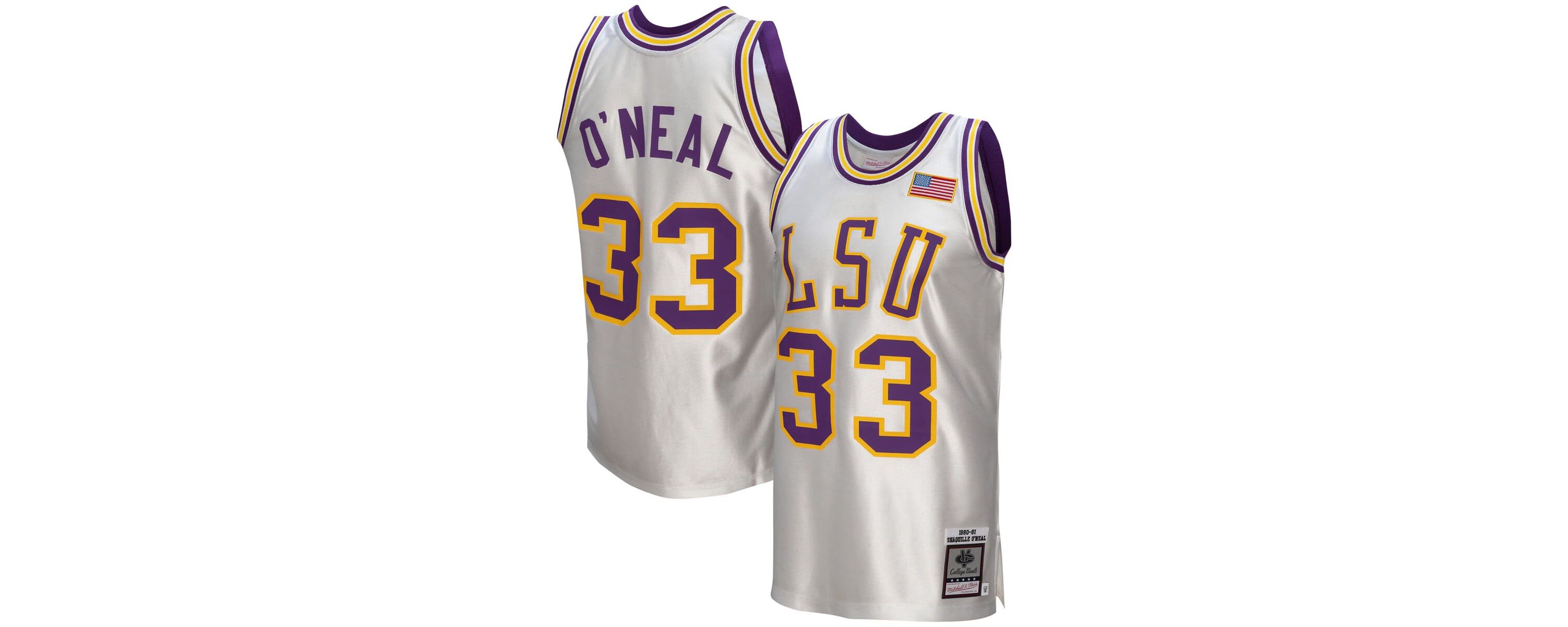 NCAA Shaquille ONeal LSU Tigers NCAA Vault 1990/91 Authentic Jersey