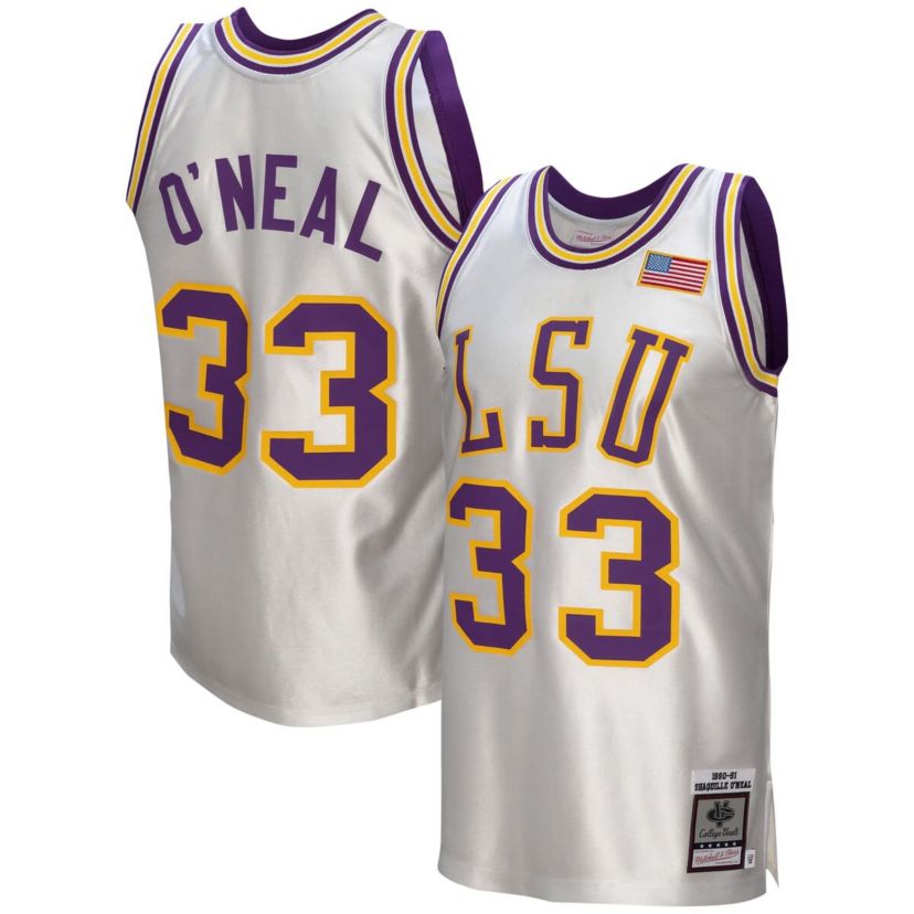 NCAA Shaquille ONeal LSU Tigers NCAA Vault 1990/91 Authentic Jersey