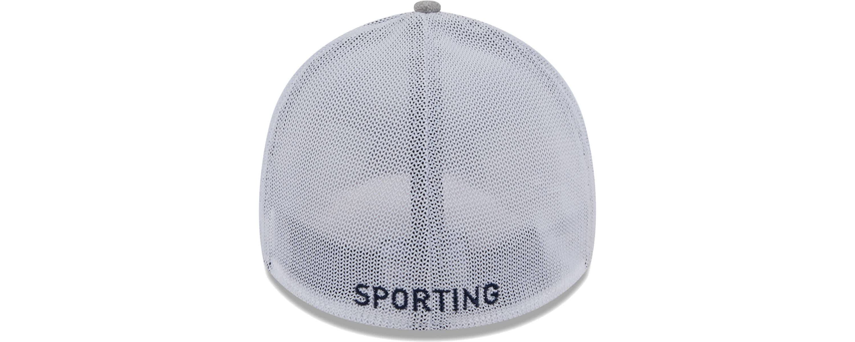 MLS Heather Gray/White Sporting Kansas City 39THIRTY Trucker Flex Hat