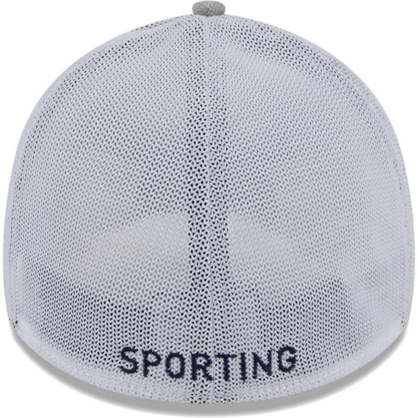 MLS Heather Gray/White Sporting Kansas City 39THIRTY Trucker Flex Hat