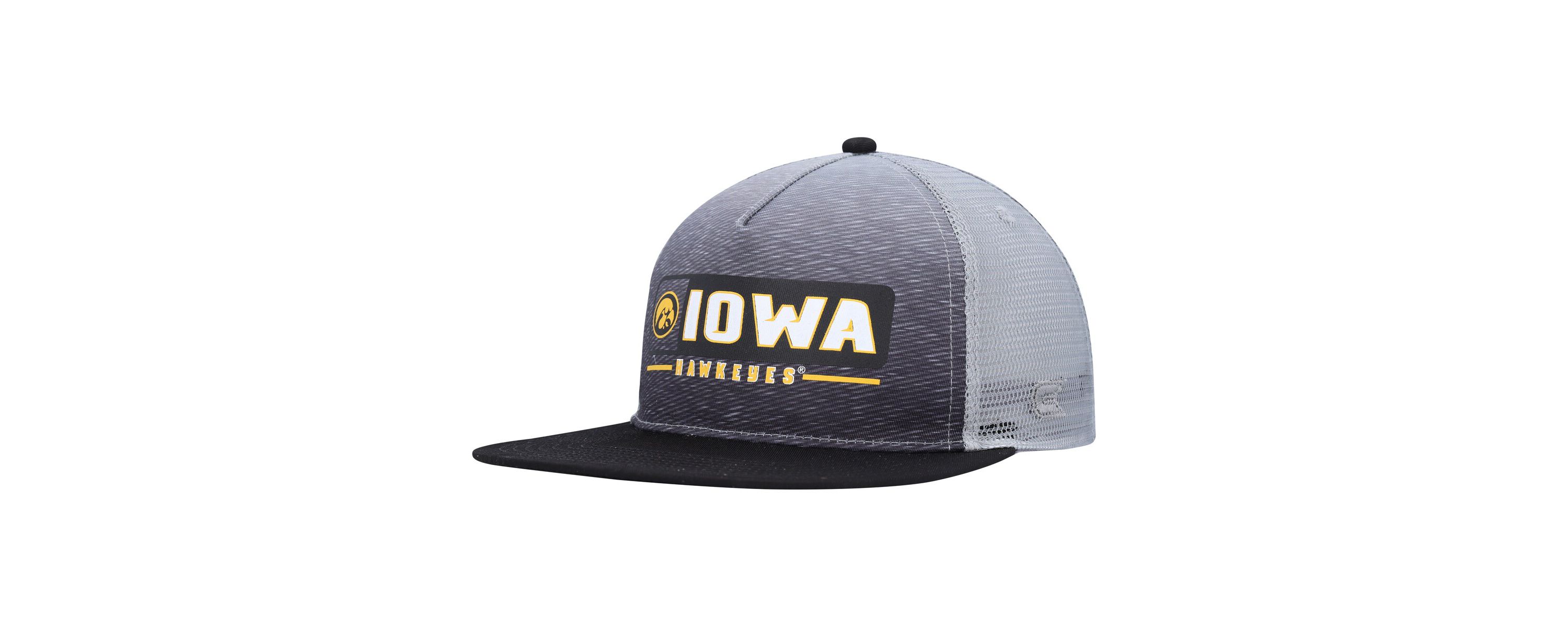 NCAA Black/Gray Iowa Hawkeyes Snapback Hat