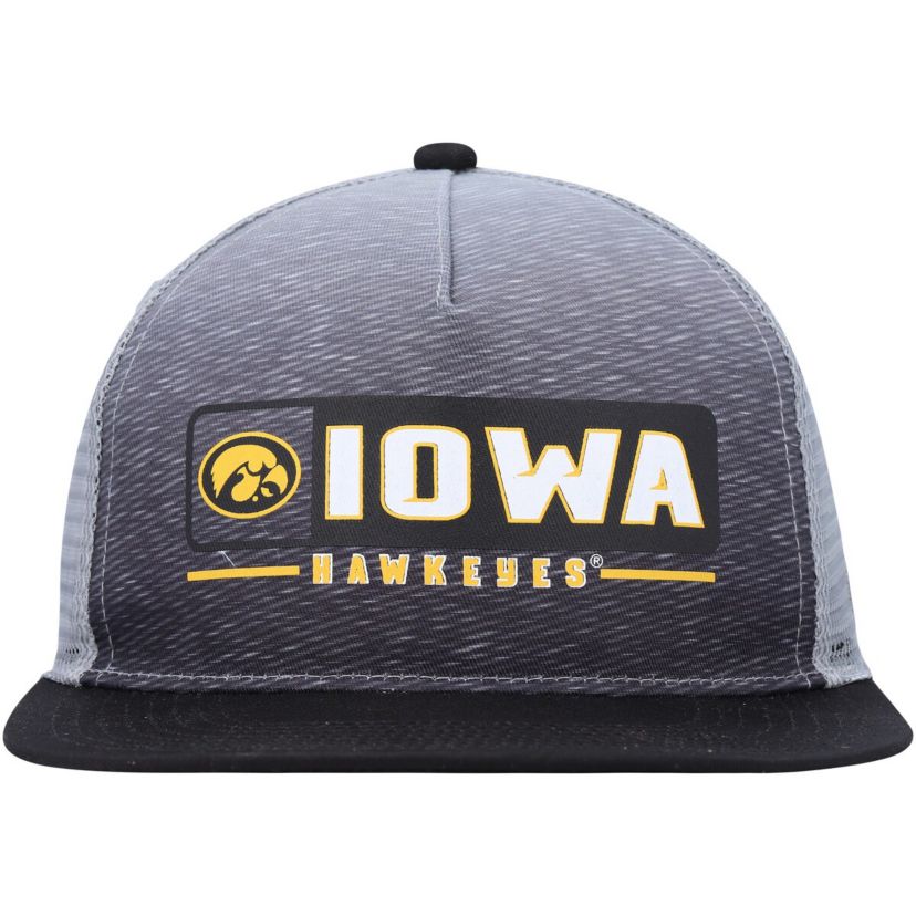 NCAA Black/Gray Iowa Hawkeyes Snapback Hat
