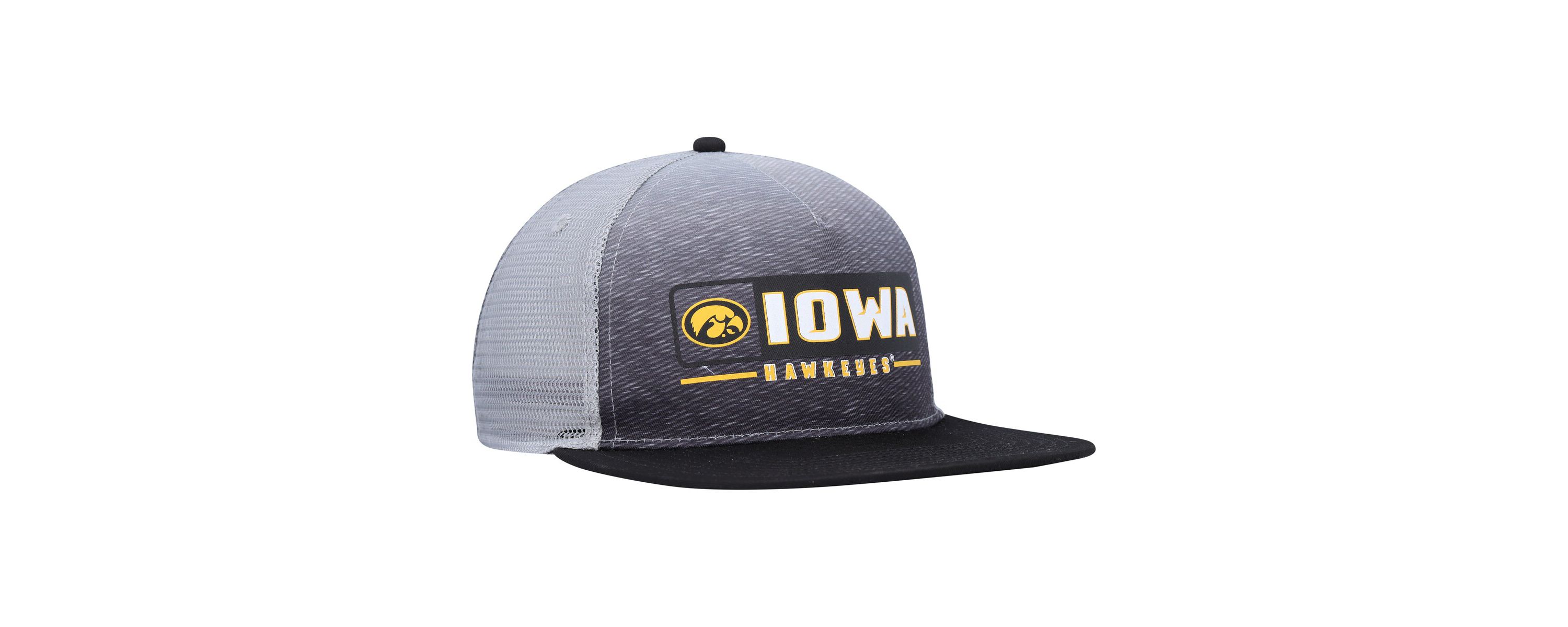 NCAA Black/Gray Iowa Hawkeyes Snapback Hat