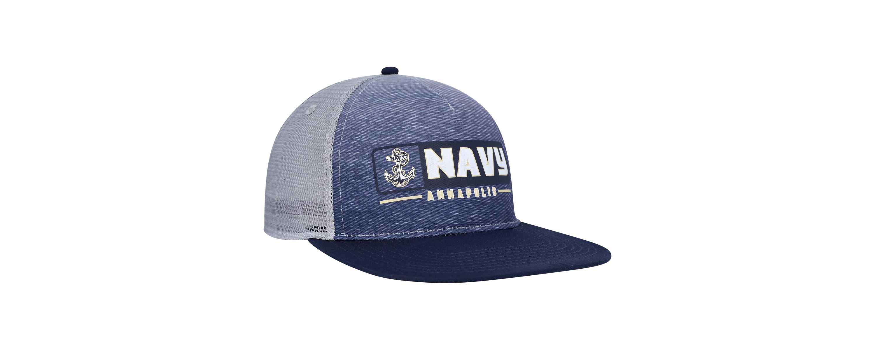 Navy Midshipmen NCAA Navy/Gray Midshipmen Snapback Hat