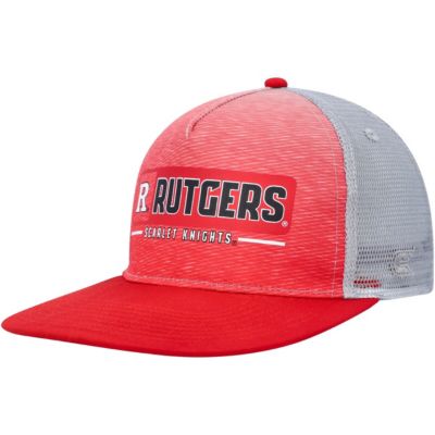 Colosseum Men's Rutgers Scarlet Knights NCAA Scarlet/Gray Rutgers Knights Snapback Hat