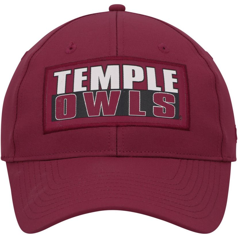 NCAA Cherry Temple Owls Positraction Snapback Hat