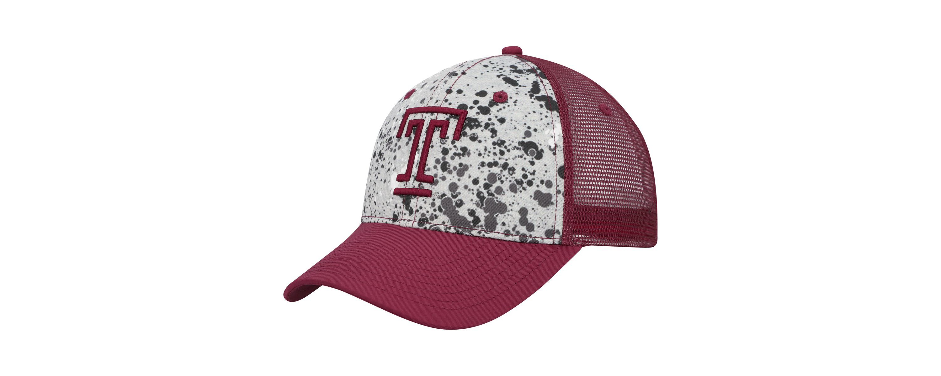 NCAA Gray/Cherry Temple Owls Love Fern Trucker Snapback Hat