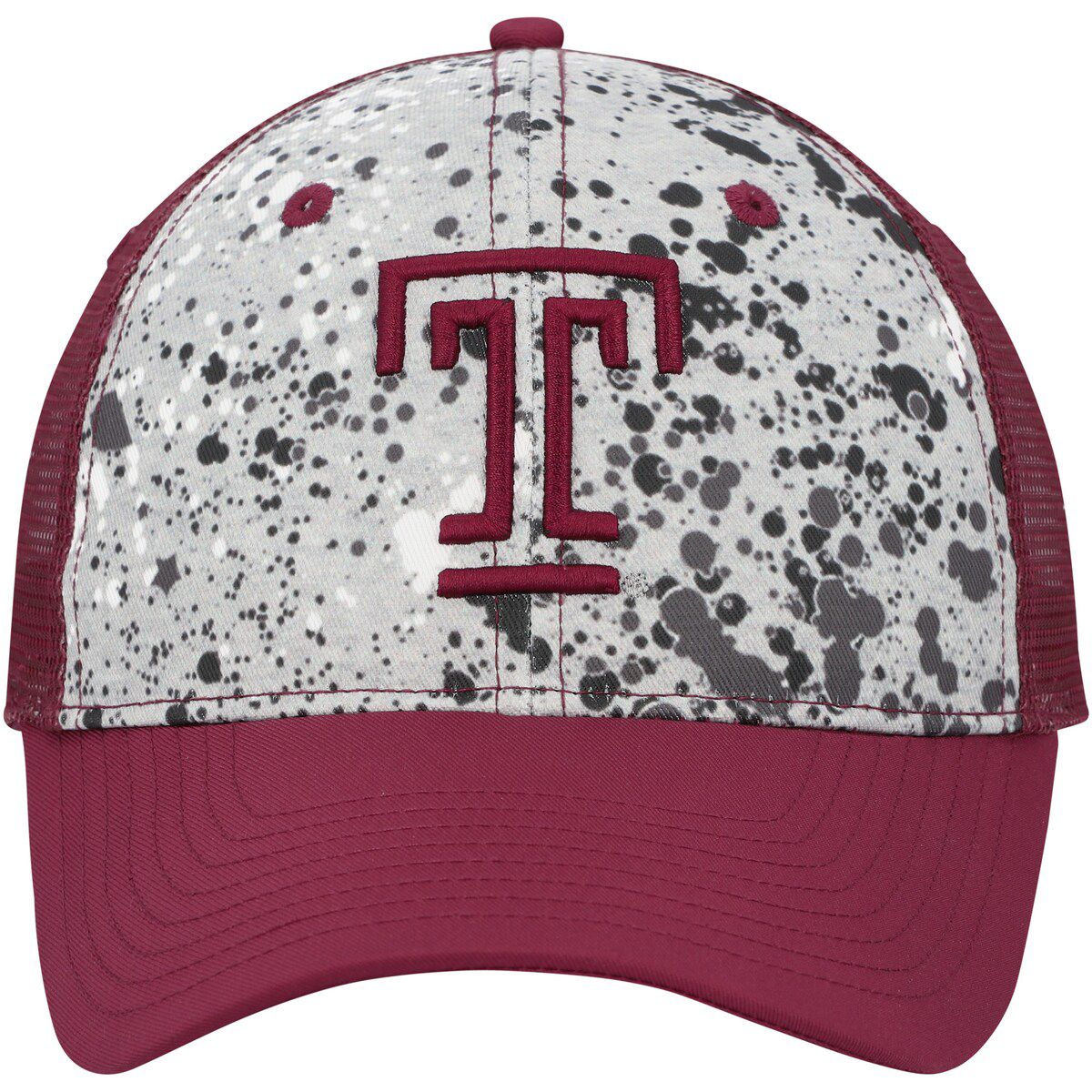 NCAA Gray/Cherry Temple Owls Love Fern Trucker Snapback Hat