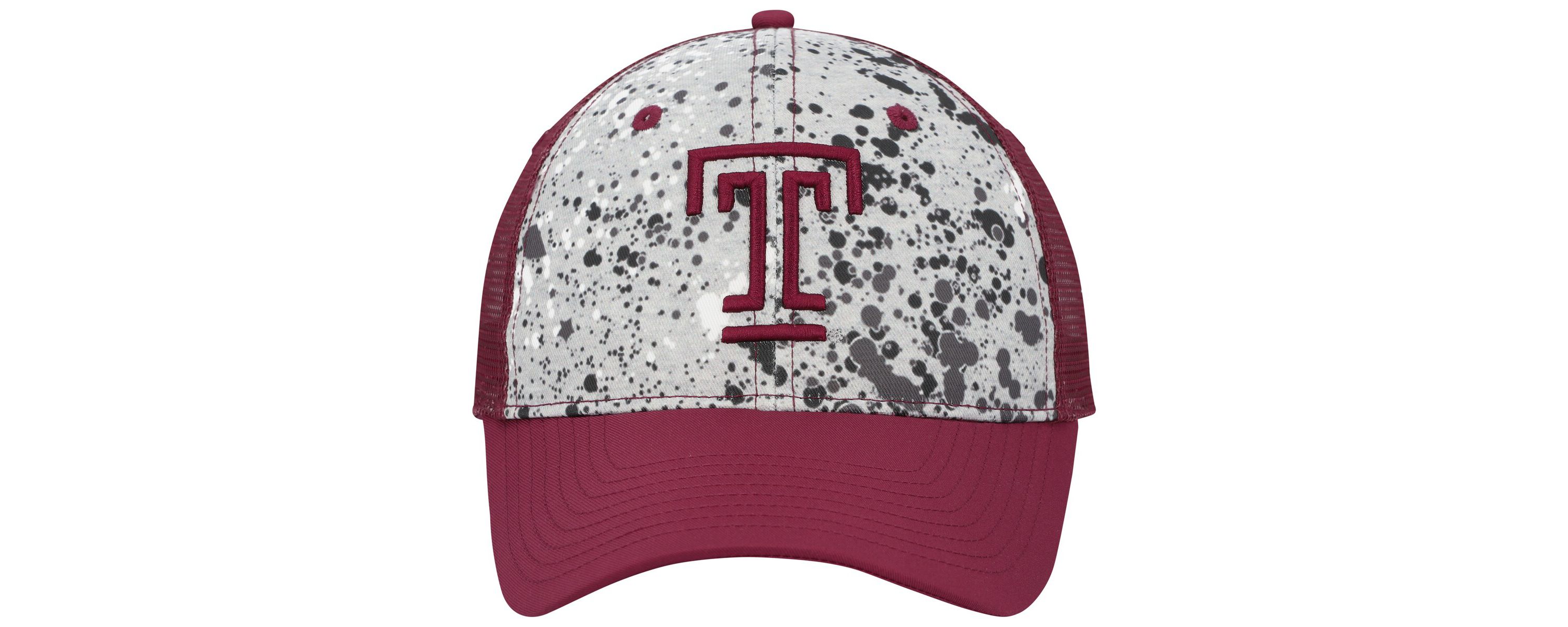 NCAA Gray/Cherry Temple Owls Love Fern Trucker Snapback Hat
