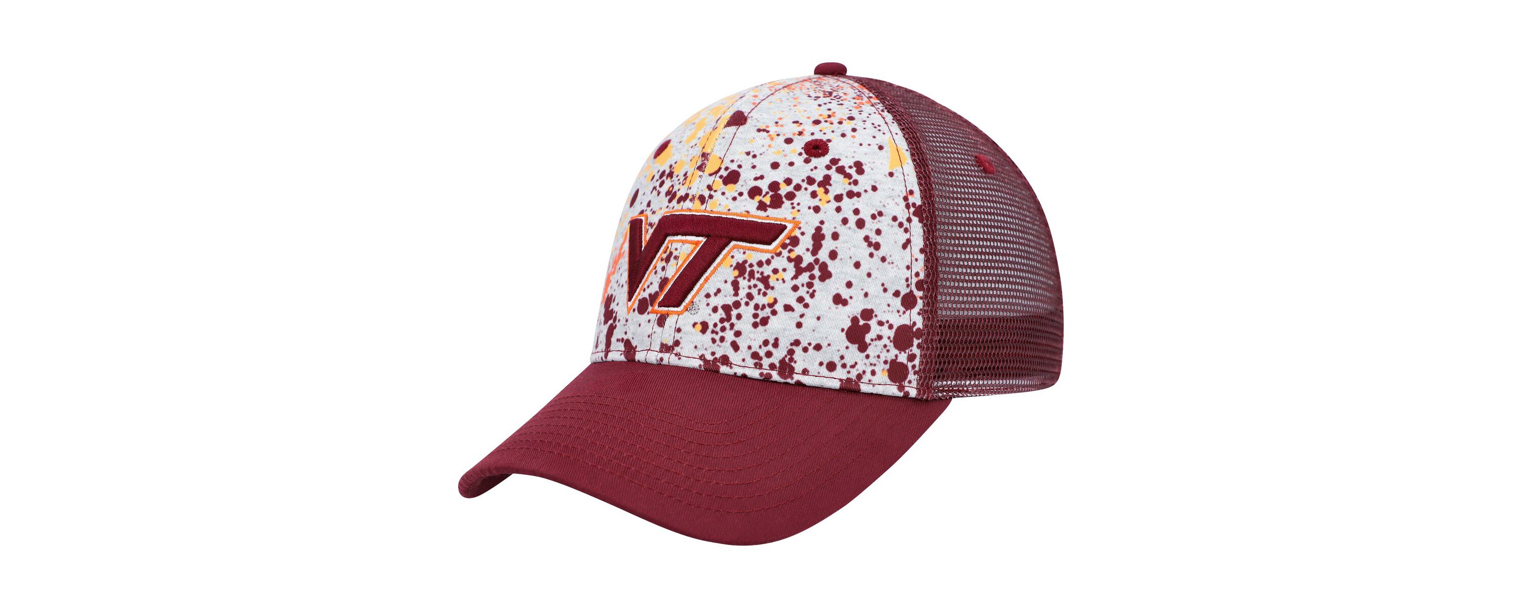 NCAA Gray/Maroon Virginia Tech Hokies Love Fern Trucker Snapback Hat