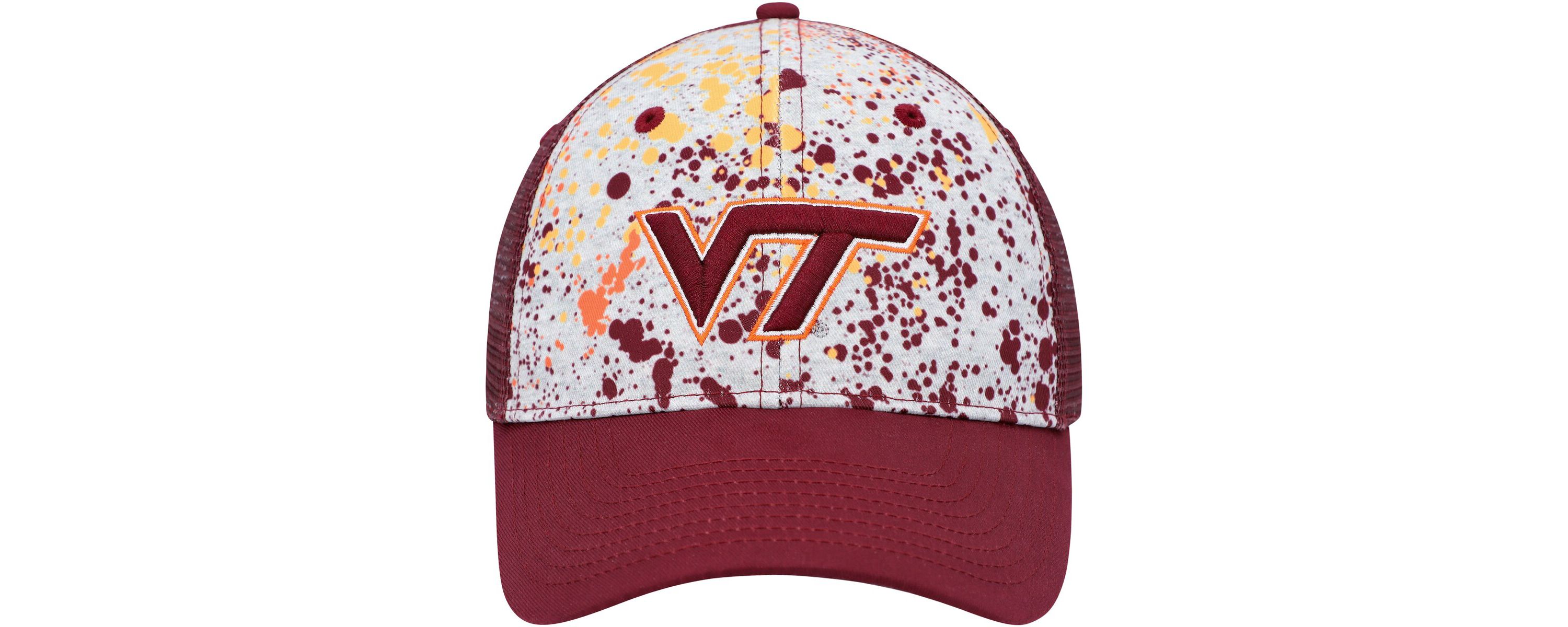 NCAA Gray/Maroon Virginia Tech Hokies Love Fern Trucker Snapback Hat