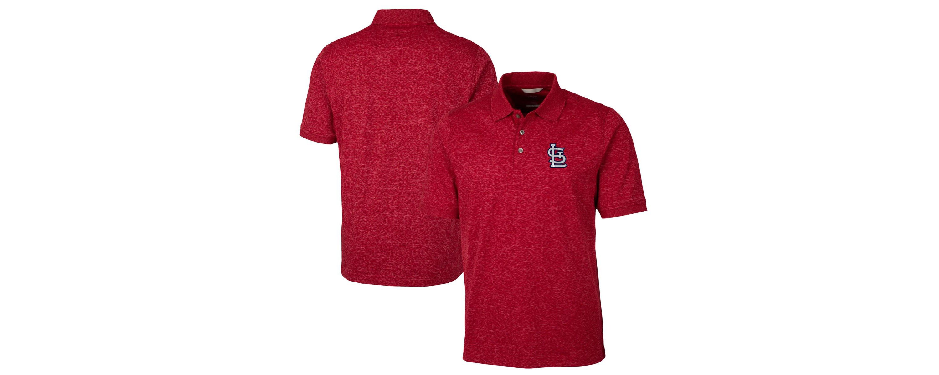 MLB St. Louis Cardinals Advantage Space Dye Tri-Blend Polo