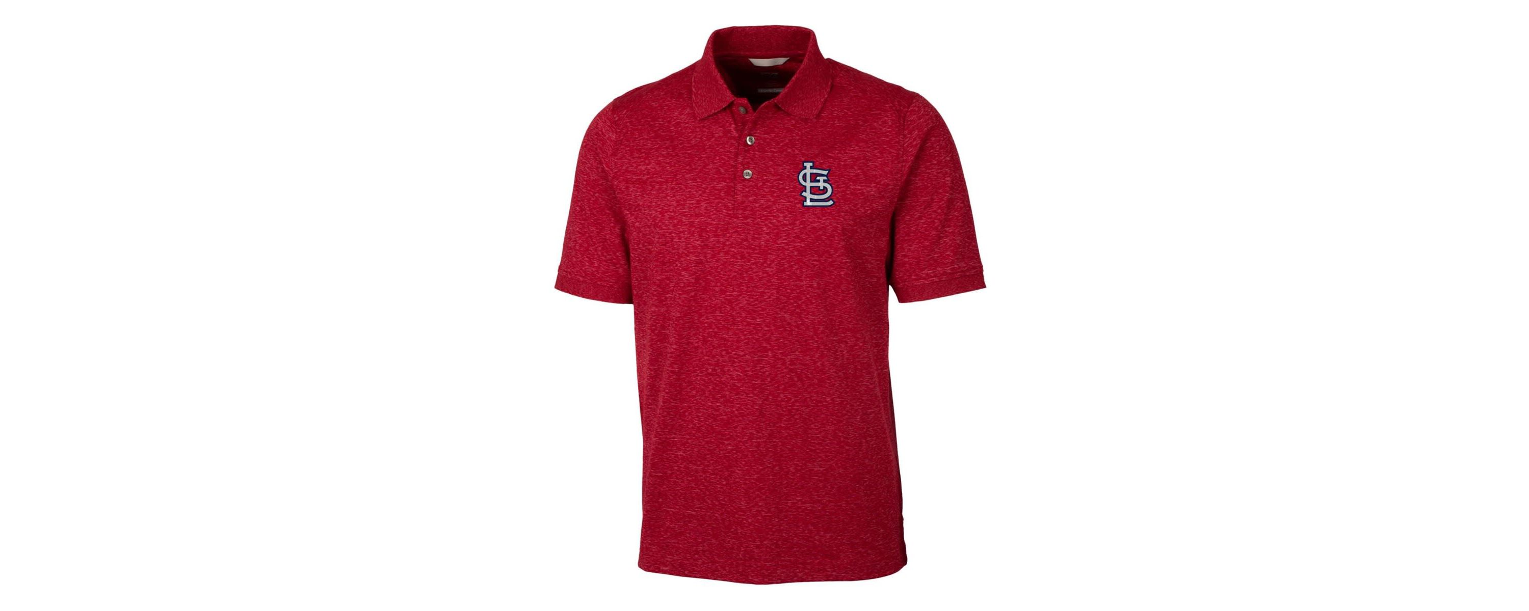 MLB St. Louis Cardinals Advantage Space Dye Tri-Blend Polo