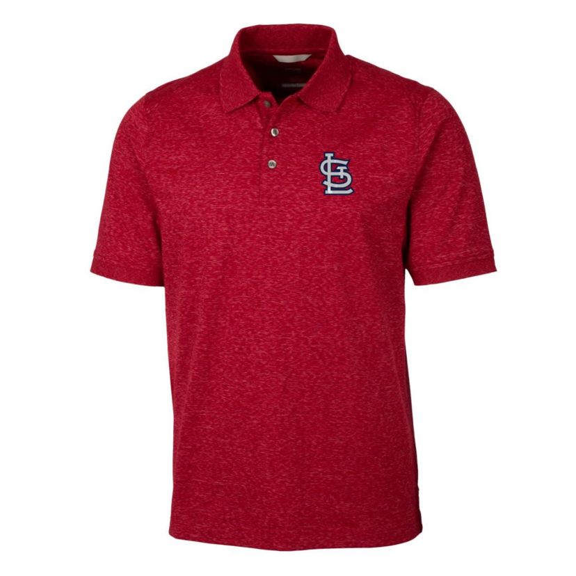 MLB St. Louis Cardinals Advantage Space Dye Tri-Blend Polo