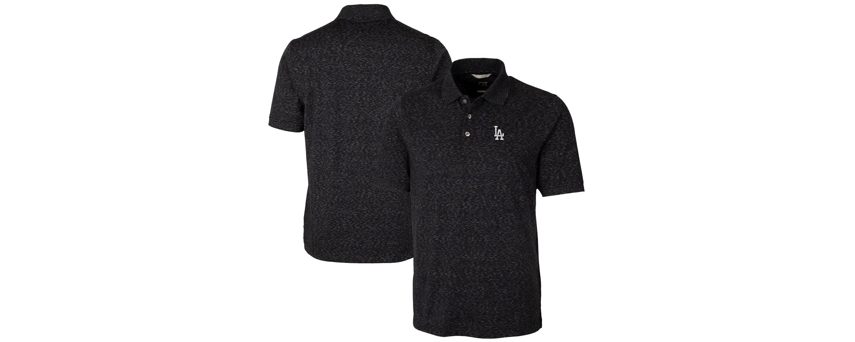 MLB ed Los Angeles Dodgers Advantage Space Dye Tri-Blend Polo