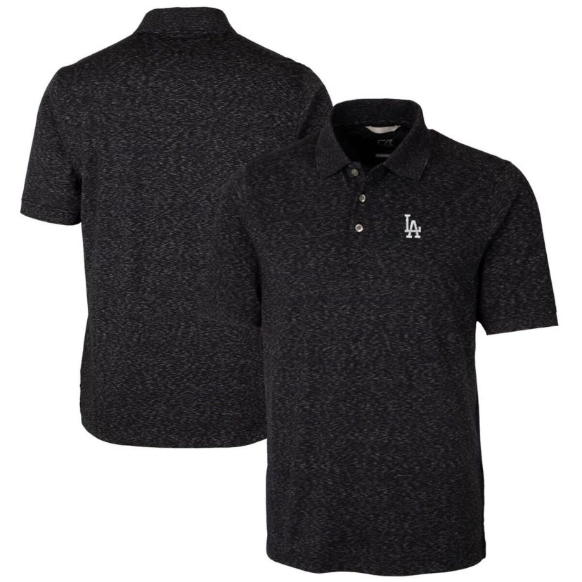 MLB ed Los Angeles Dodgers Advantage Space Dye Tri-Blend Polo