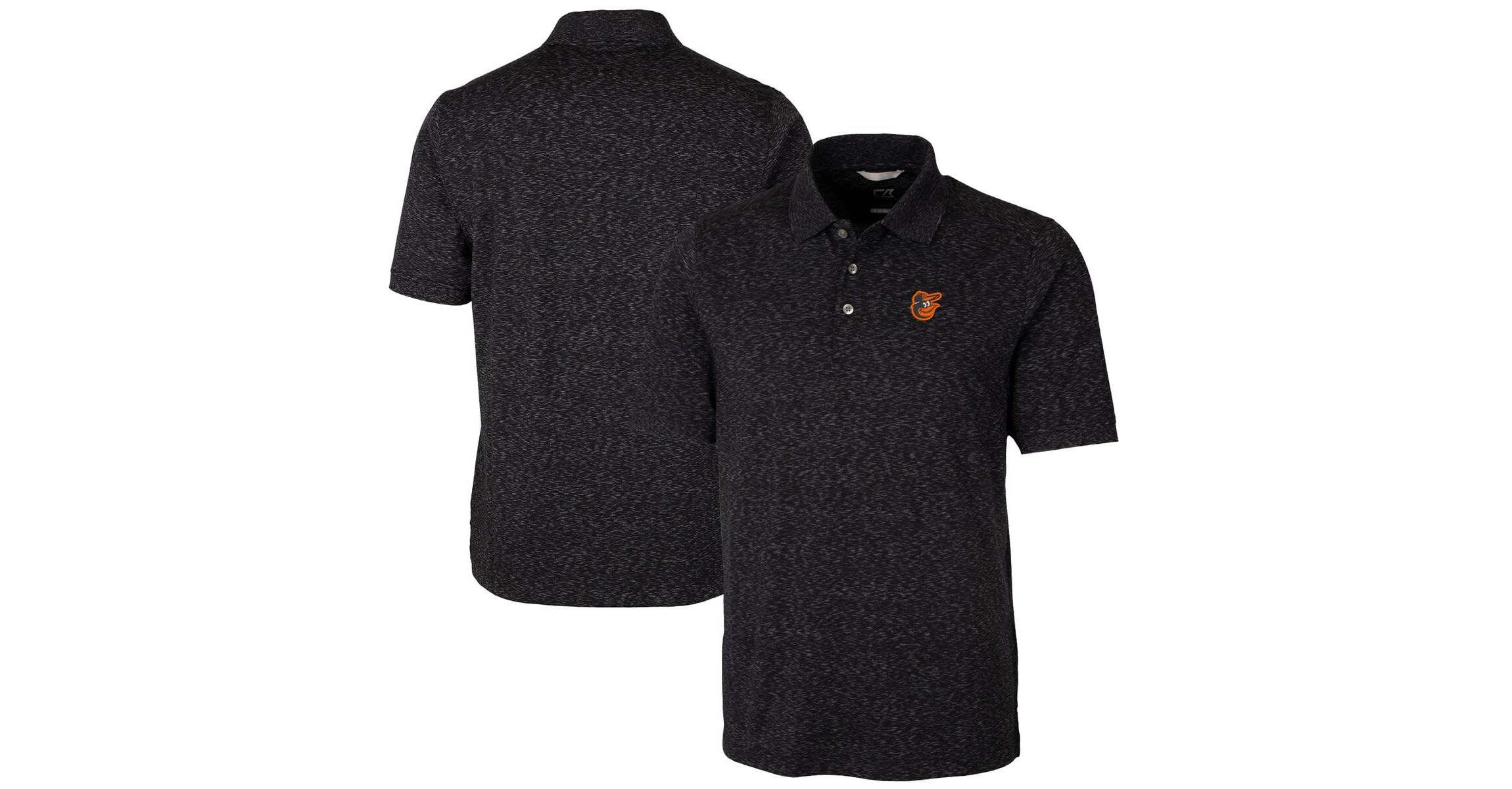 MLB ed Baltimore Orioles Advantage Space Dye Tri-Blend Polo