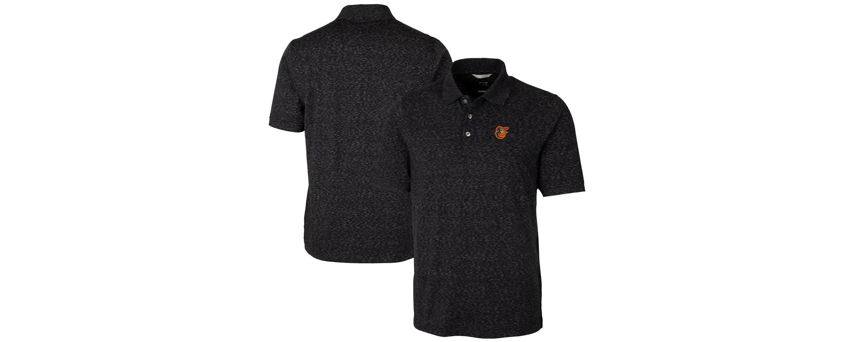 MLB ed Baltimore Orioles Advantage Space Dye Tri-Blend Polo