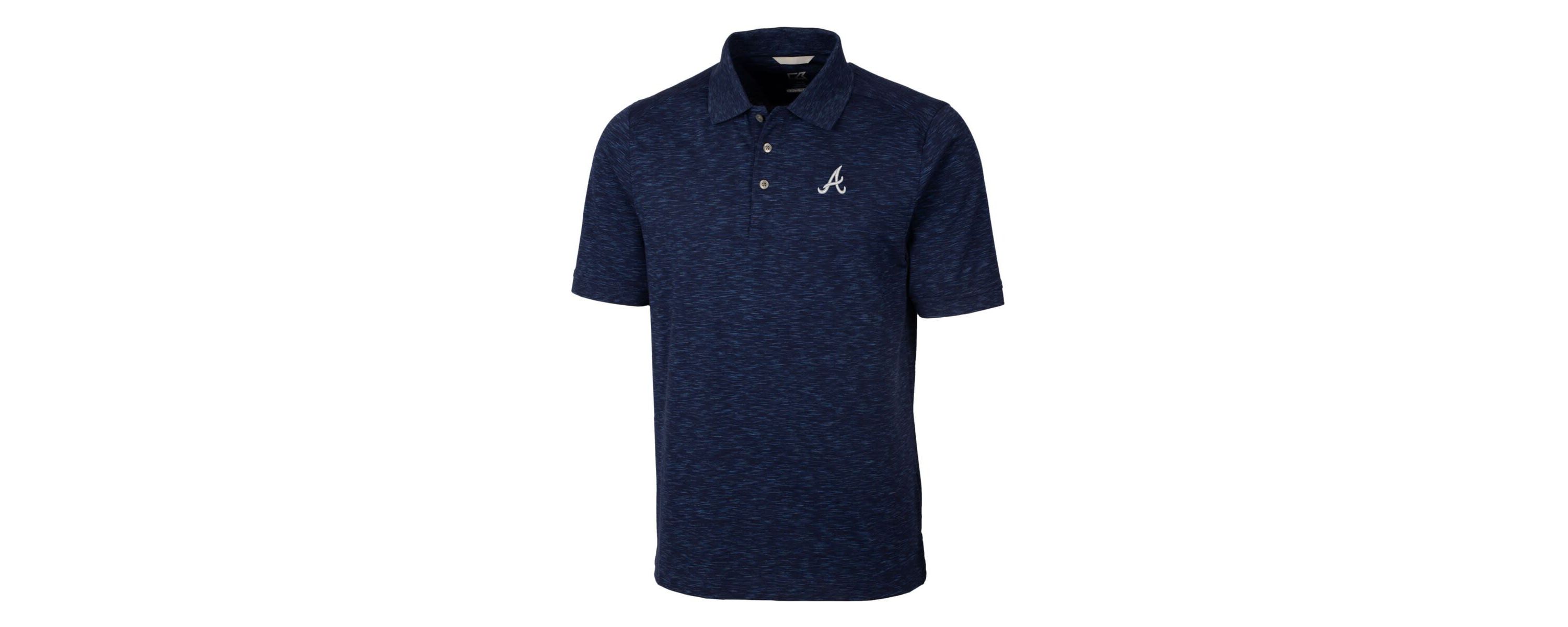MLB ed Atlanta Braves Advantage Space Dye Tri-Blend Polo