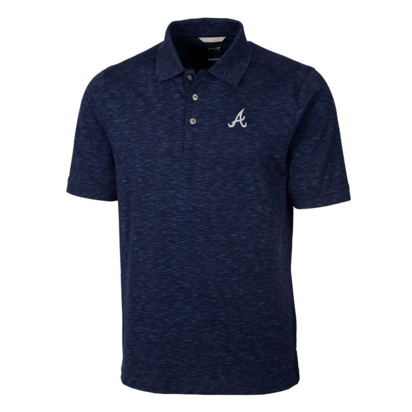 MLB ed Atlanta Braves Advantage Space Dye Tri-Blend Polo