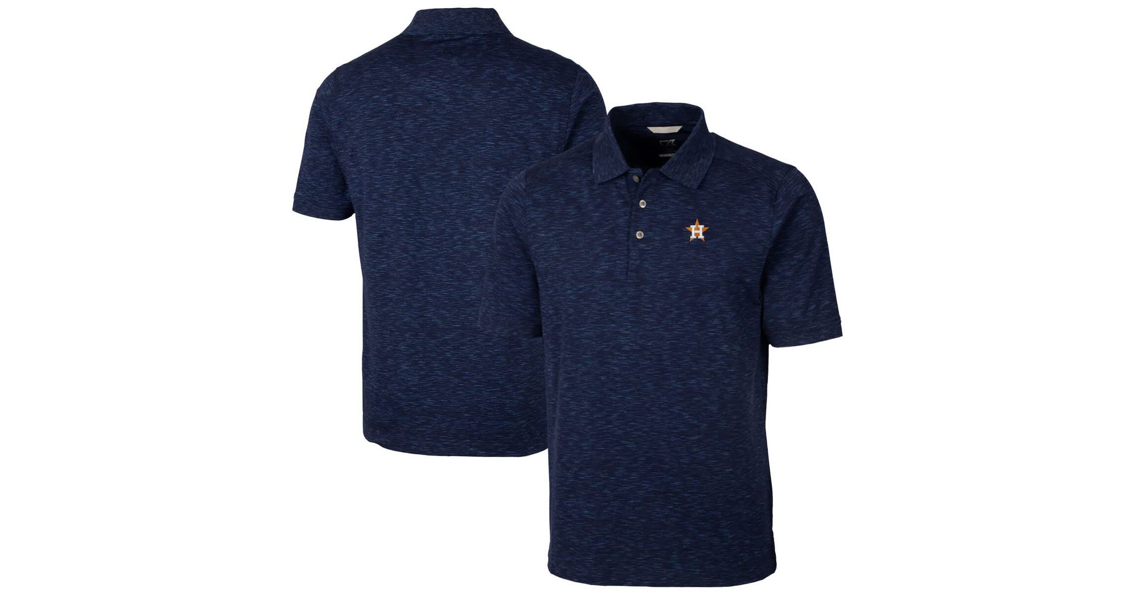 MLB ed Houston Astros Advantage Space Dye Tri-Blend Polo