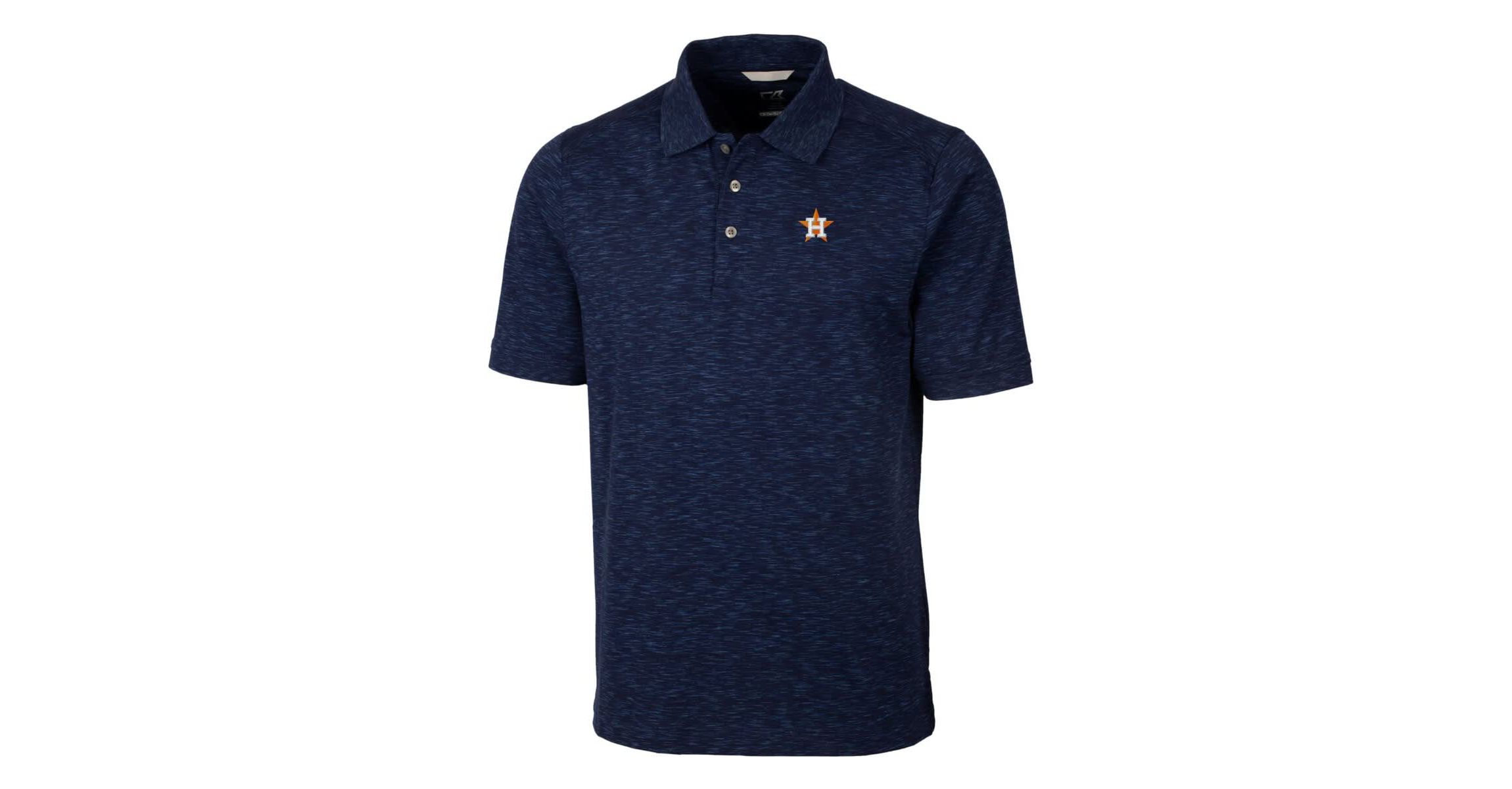 MLB ed Houston Astros Advantage Space Dye Tri-Blend Polo