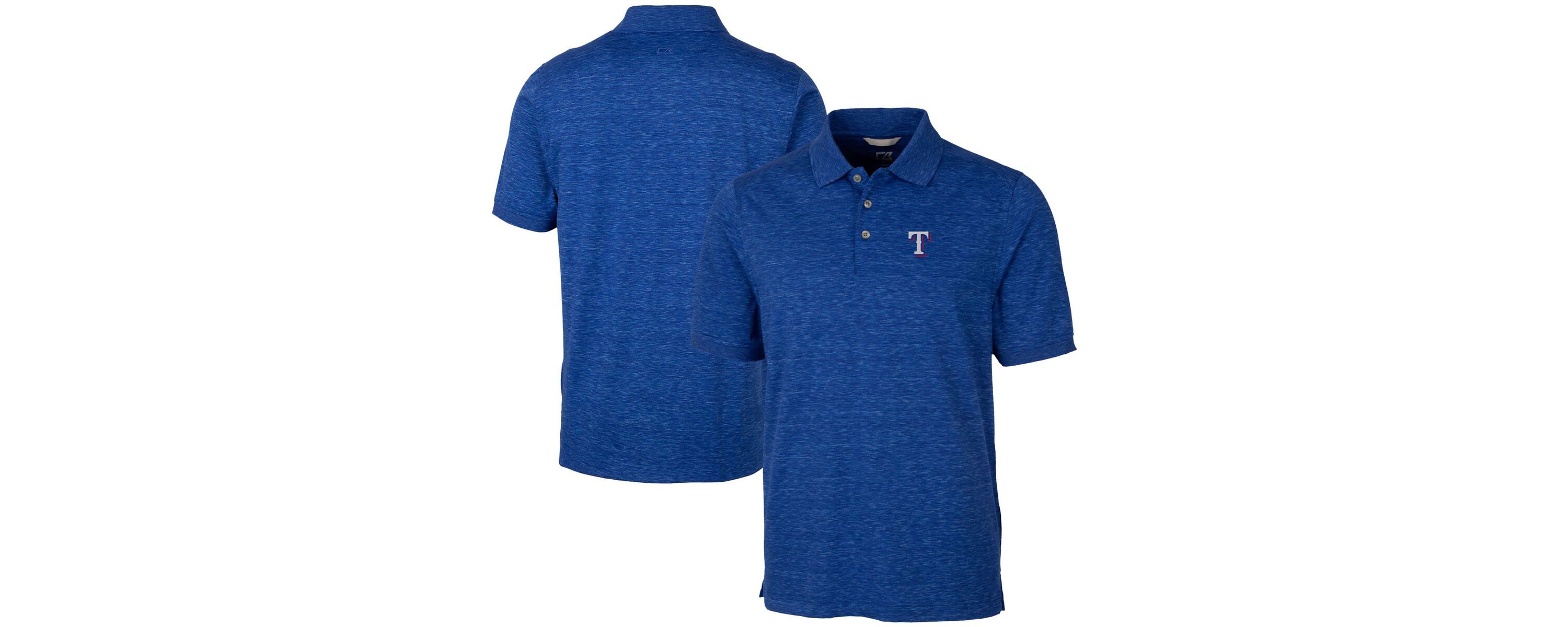 MLB Texas Rangers Advantage Space Dye Tri-Blend Polo
