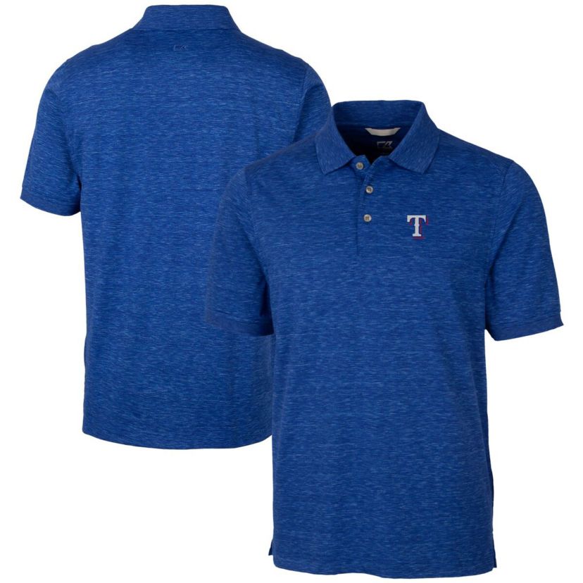 MLB Texas Rangers Advantage Space Dye Tri-Blend Polo