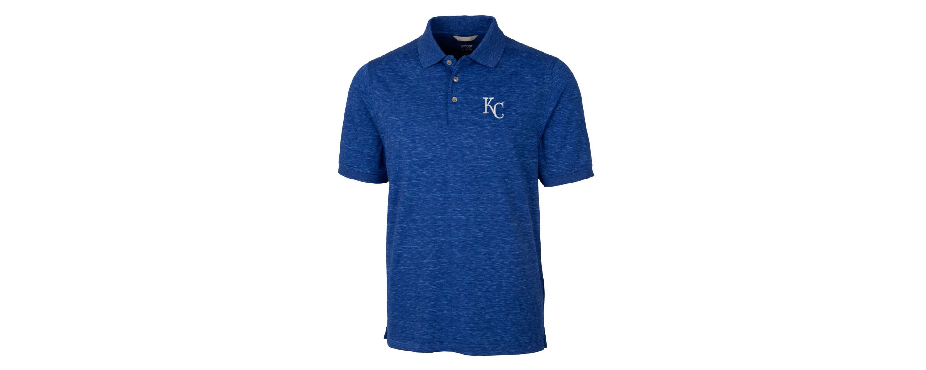 MLB Kansas City Royals Advantage Space Dye Tri-Blend Polo