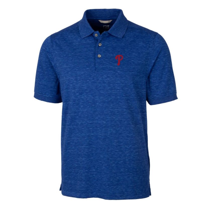 MLB Philadelphia Phillies Advantage Space Dye Tri-Blend Polo