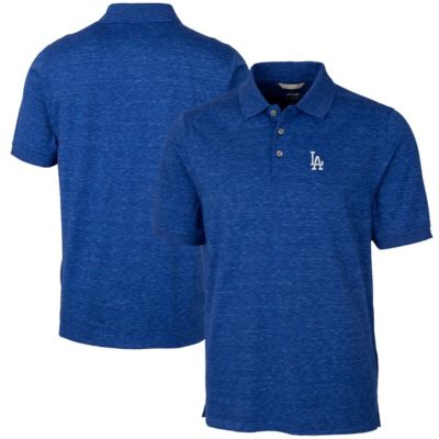 MLB Los Angeles Dodgers Advantage Space Dye Tri-Blend Polo