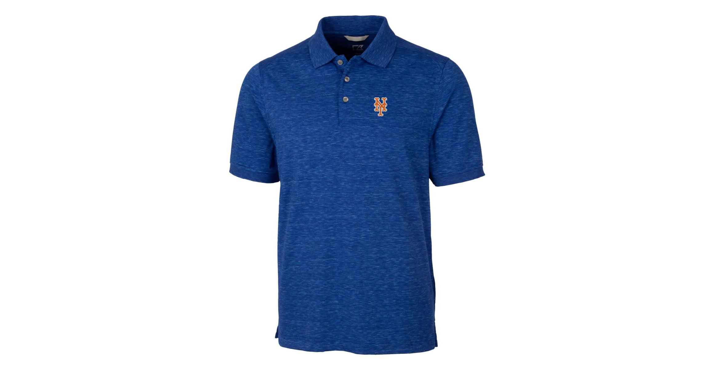 MLB New York Mets Advantage Space Dye Tri-Blend Polo