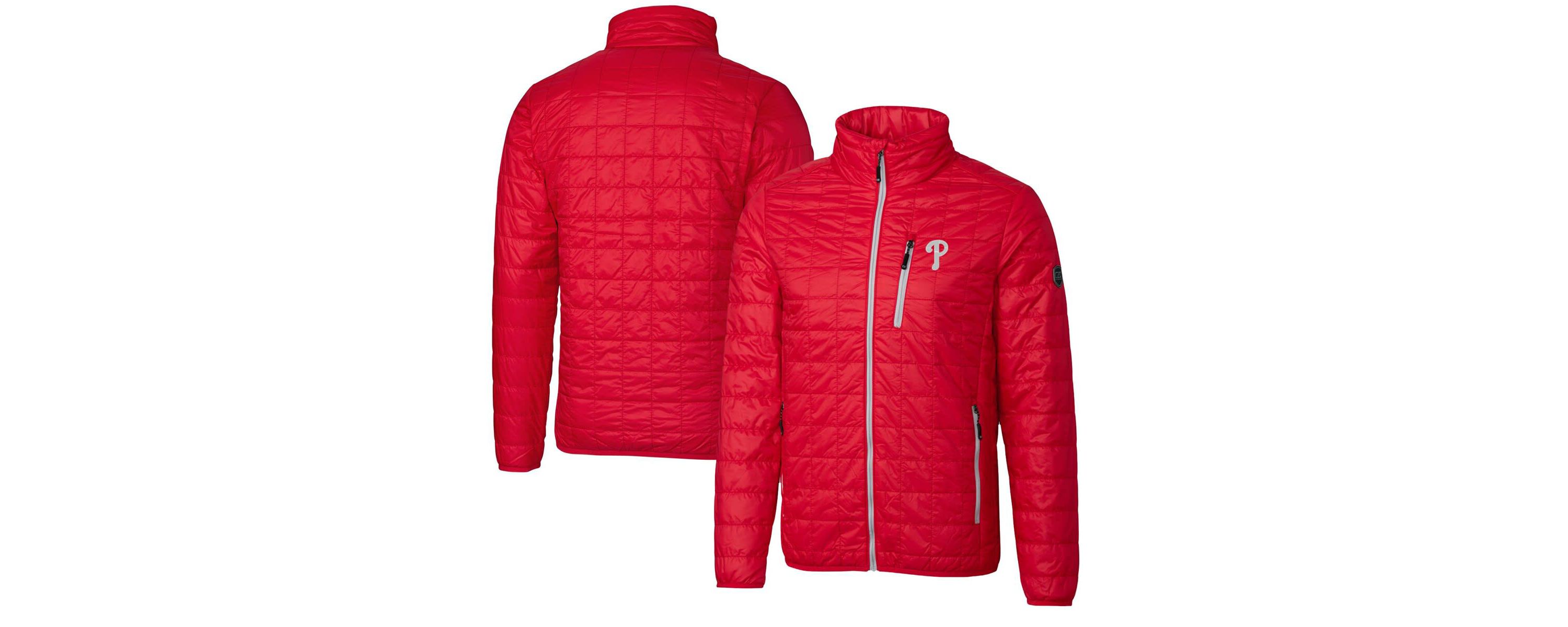 MLB Philadelphia Phillies Rainier Eco Insulated Full-Zip Puffer Jacket