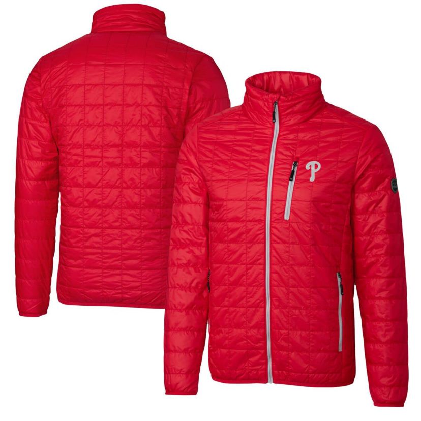 MLB Philadelphia Phillies Rainier Eco Insulated Full-Zip Puffer Jacket